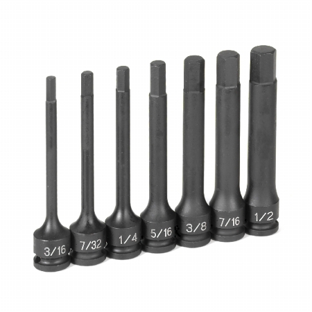 Gry-1247h 0.37 In. Drive, 4 In. Length Fractional Hex Driver Set