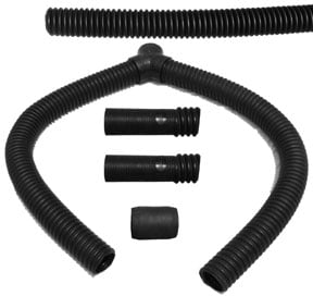 Cru-dss30 Dual Service Station Exhaust Kit - 3 In.