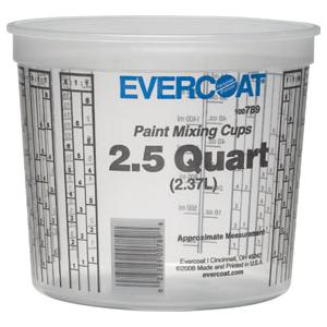 Fibre Glass-evercoat Fib-789 2.5 Quarts Paint Mixing Cups