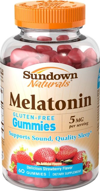 1892029 Sundown Naturals Melatonin Gummies, 60 Count