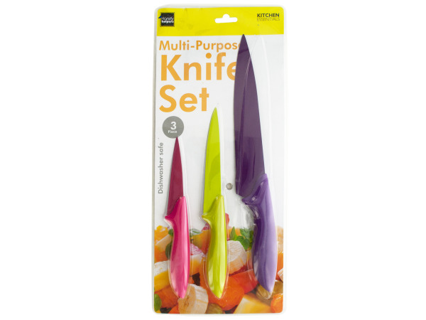 Od478-12 Colorful Multi-purpose Knife Set, 3 Piece