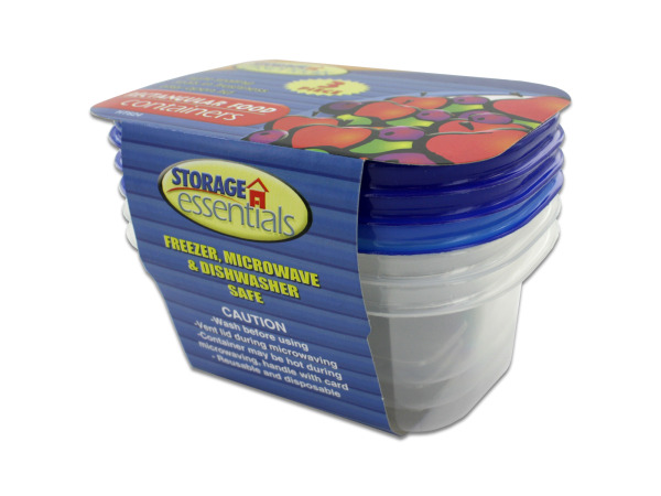 Ht624-48 Rectangular Food Storage Containers With Lids
