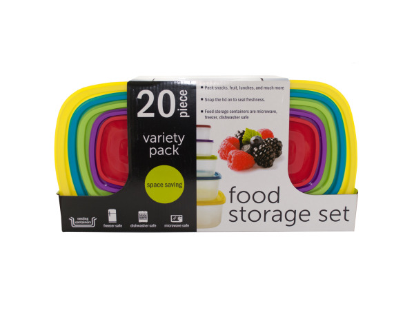 Od756-1 Variety Pack Food Storage Containers Set, 20-piece