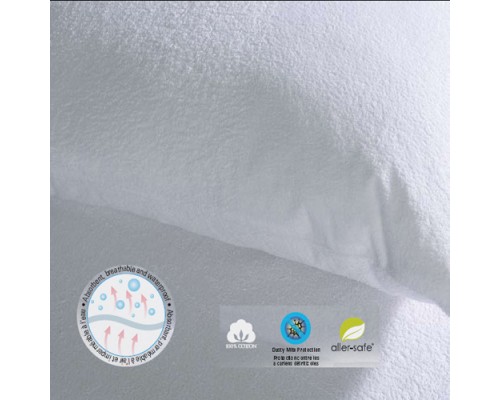 07-q1-16-mp-dx Terry Top Mattress Protector 17 In. Drop - Double Extra Long