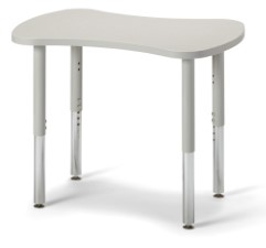 6310jcs000 Collaborative Bowtie Table, Gray And Gray - 24 X 35 In.