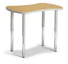 6310jcs211 Collaborative Bowtie Table, Oak And Gray - 24 X 35 In.