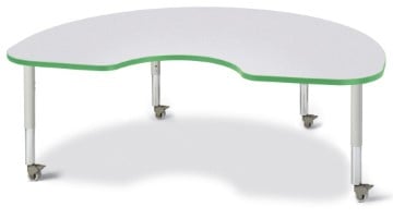 6423jcm119 Kidney Activity Table, Gray And Green - 48 X 72 In.