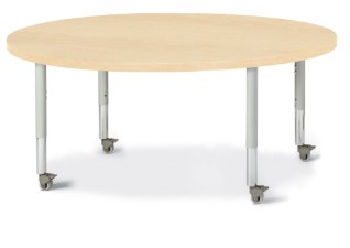 6433jcm251 Round Activity Table, Maple And Maple - 48 In.