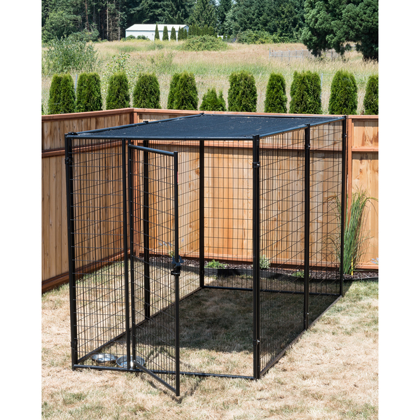 10 Ft. Length Modular Kennel With Shade Cloth Roof