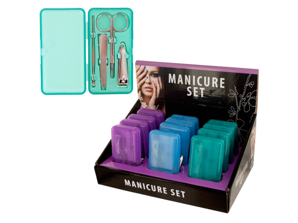Bi536-12 Manicure Set In Case Countertop Display