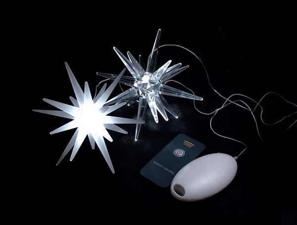 Fortune Products Is-5clr-w-rc Ice Acrylic Star Clear White Remote Control