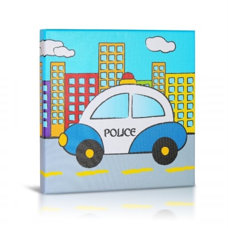 Green Fog Police Canvas Gallery Wrapped Art