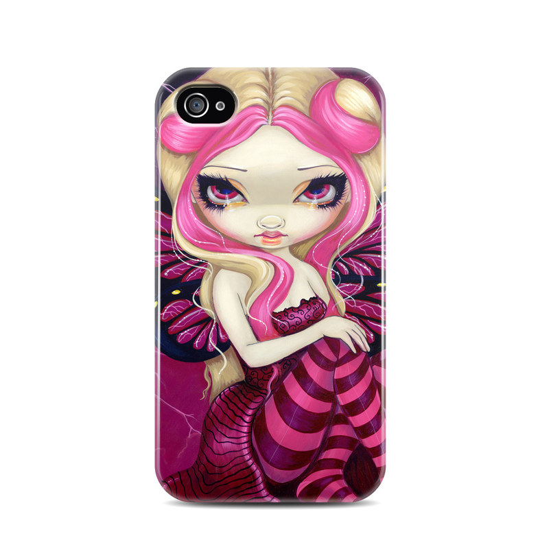 DecalGirl AIP4HC-PNKLT Apple iPhone 4 Hybrid Case - Pink Lightning DecalGirl AIP4HC-PNKLT Apple iPhone 4 Hybrid Case - Pink Lightning
