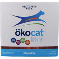 Healthy Pet 601627 Okocat Natural Wood Clumping Cat Litter, 12 Pound