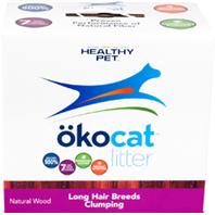 Healthy Pet 601630 Okocat Natural Wood Cat Litter, Long Hair Breeds, 13.5 Pound