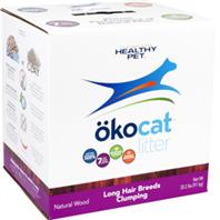 Healthy Pet 601631 Okocat Natural Wood Cat Litter, Long Hair Breeds, 20.2 Pound