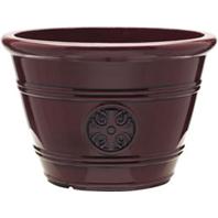 077043 15.25 In. Cmx Sherwood Collection Modesto Planter, Oxblood Hdp