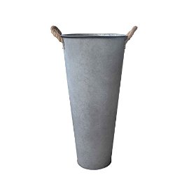 Fp-4053l Tall 27.5 In. Metal French Bucket With 2 Rope Handles