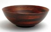 13 In. Cherry Finish Large Bowl