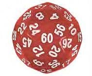 Kpl18502 Single Dice D60 35mm Single Red With White Numbers