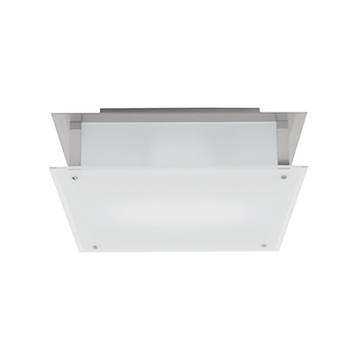 50030ledd-bs-fst Vision Dimmable Led Flush Mount- Brushed Steel & Frosted