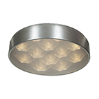 70080ledd-bsl-acr Meteor Dimmable Led Flush-mount - Brushed Steel & White Acrylic