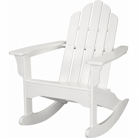 Hvlnr10wh All-weather Adirondack Rocking Chair, White