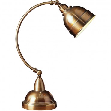 Plato Table Lamp In Satin Brass