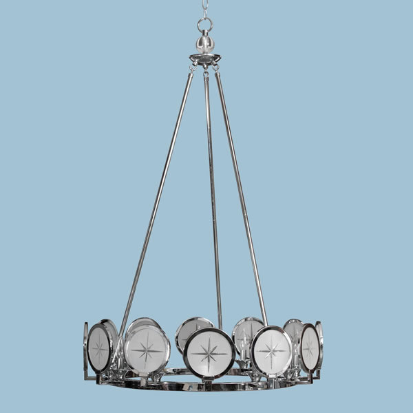 Cicso Independent 7780-12h Cecil Chandelier-chrome-glass