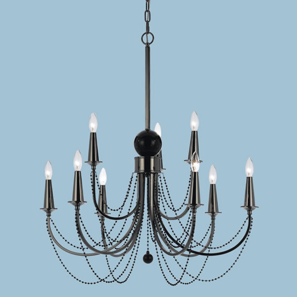 Cicso Independent 8449-9h Shelby Metal 9-candle Base Chandelier-black Nickel