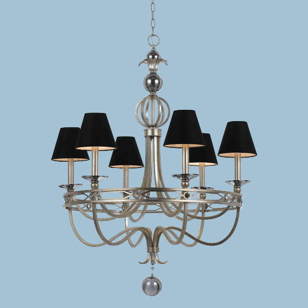 Cicso Independent 8700-6h Cirque Chandelier Crafted-square Metal Finished
