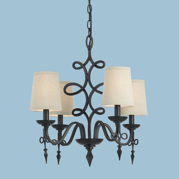 Cicso Independent 8601-4h Rhythm Mini Chandelier Crafted-hand Forged Iron