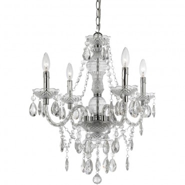 8350-4h Naples Mini Chandelier In Hand Polished