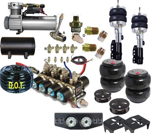 Fbs-por-10-kit3 Porsche Plug And Play Fbss Complete Air Suspension Kits