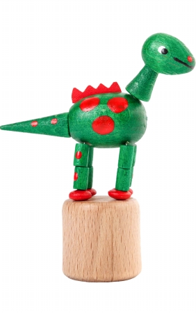 Dreg 105-024-1 Dregeno Push Toy - Green Dinosaur