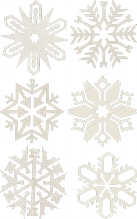 Glas 1332 Richard Glaesser Ornaments - Assorted Snowflakes