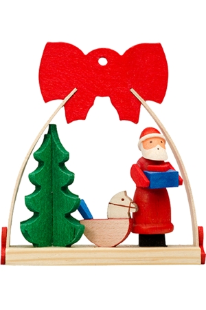 Grau 4123 Graupner Ornament - Santa In Arch With Bow