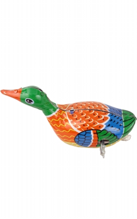 Ms042-n Collectible Tin Toy - Swimming Duck