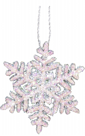 Christian Icht Ornament - Snowflake