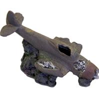 Blue Ribbon Pet Products 006042 Exotic Environments Sunken Wwii Plane With Cave