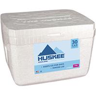 049011 Huskee Powerhouse Heavy Duty Cooler, White, 30 Can