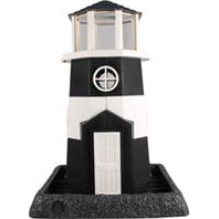 061030 Shoreline Lighthouse Bird Feeder - Black & White