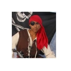 Alexander Costume 14-028 Gypsy - Pirate Bandana, Red