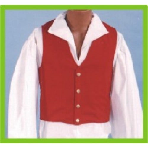 Alexander Costume 18-098-r Mens Standard Vest, Red - Medium