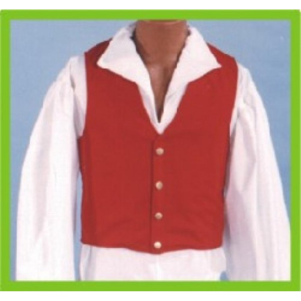 Alexander Costume 18-099-r Mens Standard Vest, Red - Large