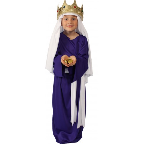 Alexander Costume 60-315-pur Story Of Christ Gown Child - Purple, Medium