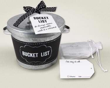 Bucket-bucket List - Metal - 7 X 7 X 6 In.