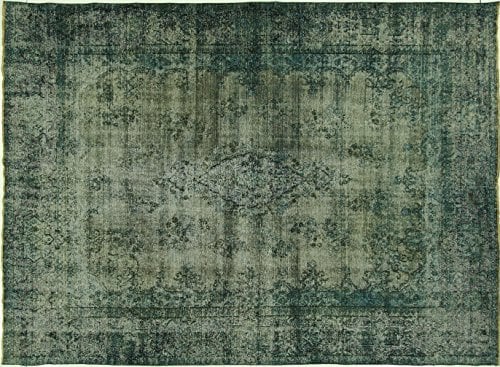 H7651 Traditional Handmade Wool Overdyed 10 X 13 Ft. Hand Knotted Oriental Area Rug