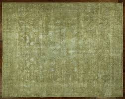 H7690 Unique Overdyed Hand Knotted Oriental Green 10 X 13 Ft. Floral Wool Area Rug