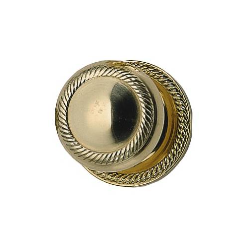 Charleston & Victorian Glass Knob - Polished Brass